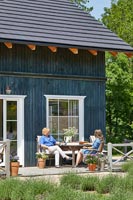 Blue Cottage sur Lavender Farm - portrait de fonction