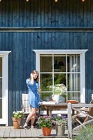 Blue Cottage sur Lavender Farm - portrait de fonction