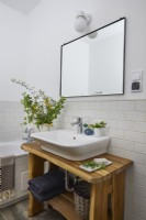 Salle de bain de style champêtre