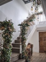 Escalier de Noël country classique