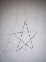 Détail d'étoile à suspendre au mur