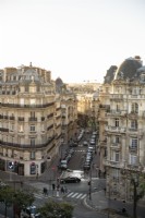 Vue extérieure des rues de Paris d'en haut