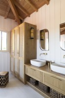 Meuble lavabo et armoires de salle de bain moderne blanc